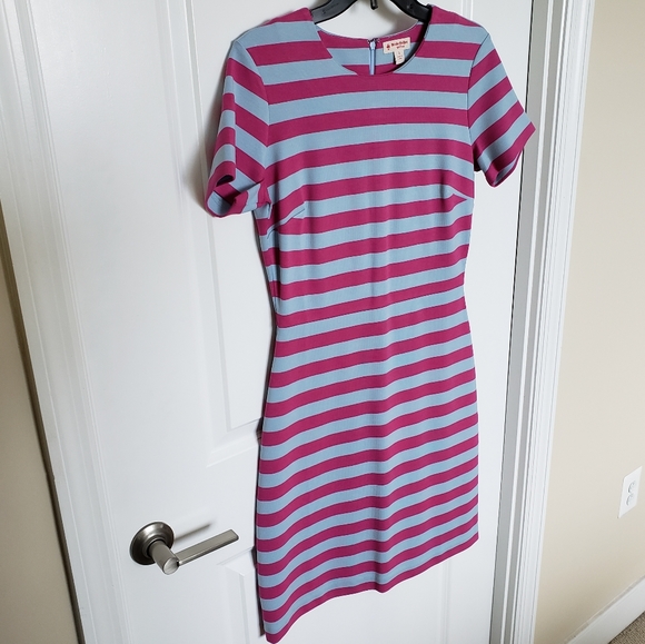 Brooks Brothers Red Fleece Striped A-Line Dress Sz S - Picture 4 of 9